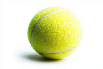 Tennis ball isolated on white background.