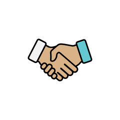 Handshake icon in Style vector