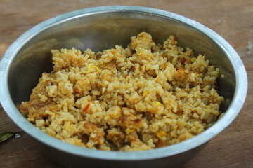 fried rice in a bowl