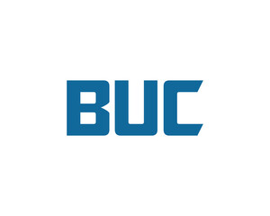 BUC Logo design vector template. BUC