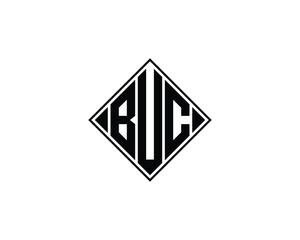 BUC Logo design vector template. BUC
