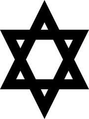 Star shape bold line. Geometric element