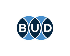 BUD logo design vector template. BUD