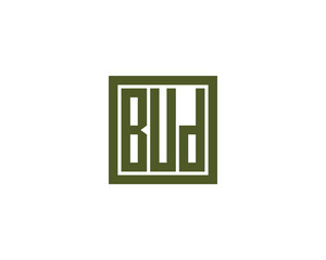 BUD logo design vector template. BUD