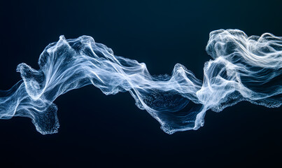 Fototapeta premium Dynamic Water Droplets Isolated on Black Background – High-Speed Captures, Ripples, Splashes, and Mist in Elegant Motion