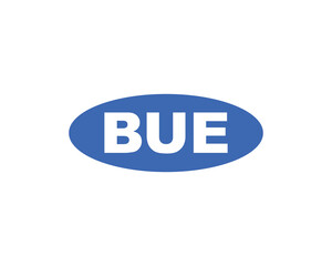 BUE logo design vector template. BUE