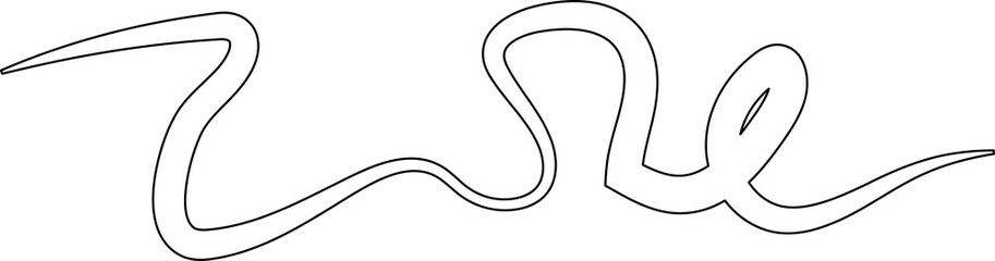 Set of line doodle, hand drawn style