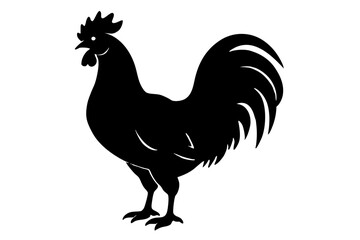 Rooster Silhouette, chicken silhouette vector
 



