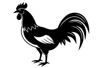 Rooster Silhouette, chicken silhouette vector
 



