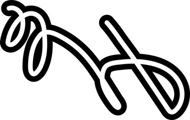  Line bold spiral various abstract shape for children, festive, celebration