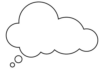 bubble cloud talk vector 
