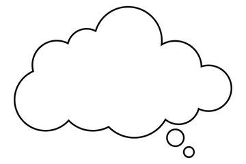 bubble cloud talk vector 