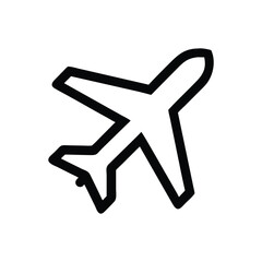 Airplane - vector Illustration Icon