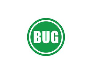 BUG Logo design vector template. BUG