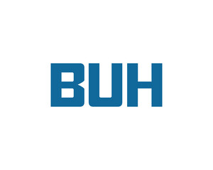 BUH logo design vector template. BUH