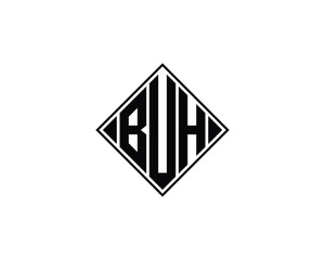 BUH logo design vector template. BUH