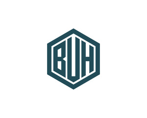 BUH logo design vector template. BUH