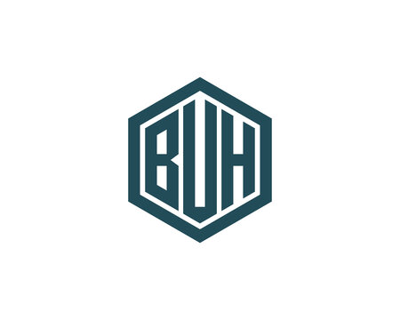 BUH logo design vector template. BUH