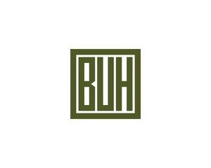 BUH logo design vector template. BUH