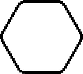 Square shape pixel icon 80s style