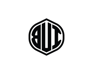 BUI logo design vector template. BUI