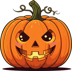 Smiling Halloween Jack O'Lantern