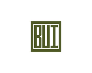 BUI logo design vector template. BUI