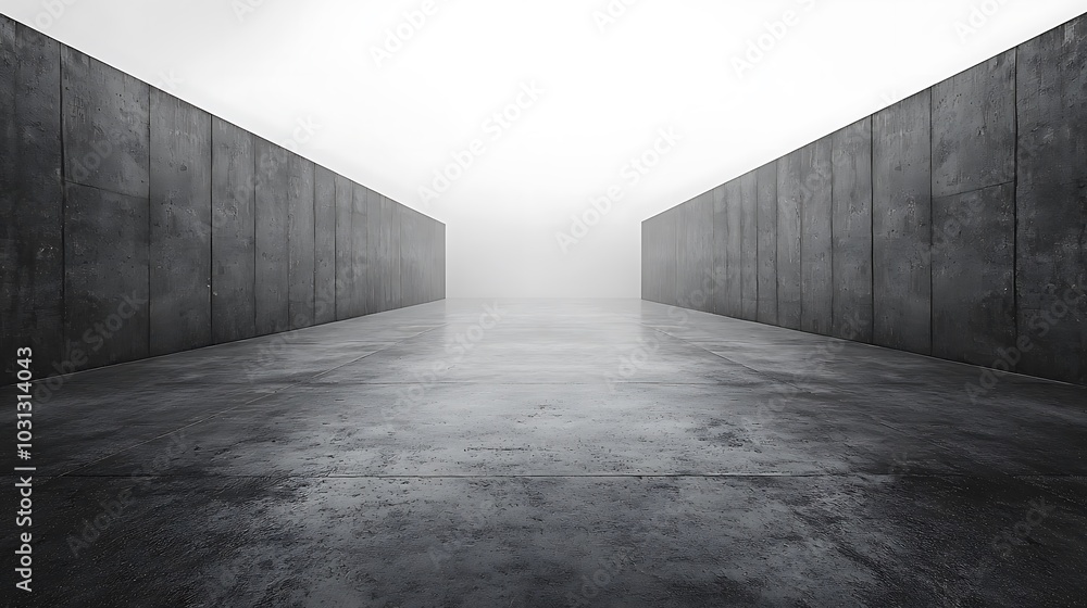 Poster minimalist composition emphasizing simplicity and space