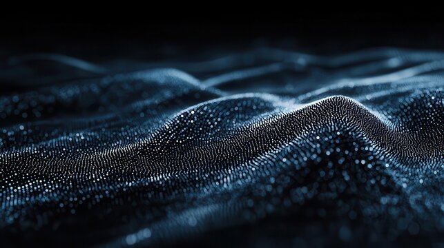 a dark, grainy textured background transitioning from gray to blue and black, creating an abstract design perfect for technology-themed projects, with ample copy space for personalization