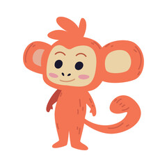 cute monkey animal cartoon