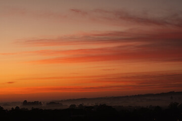 Fototapeta premium nascer do sol e pôr do sol