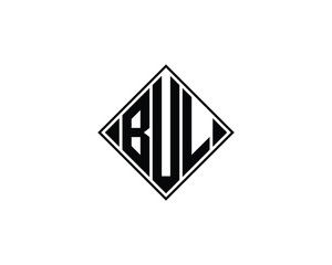 BUL logo design vector template. BUL