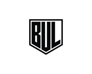 BUL logo design vector template. BUL