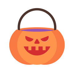 Pumpkin Halloween, horror and Scary Flat Icon