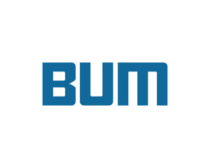 BUM Logo design vector template. BUM