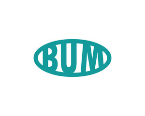 BUM Logo design vector template. BUM