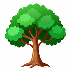 Beautiful tree design on white background