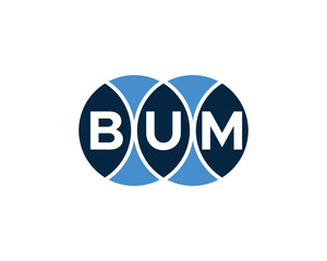BUM Logo design vector template. BUM