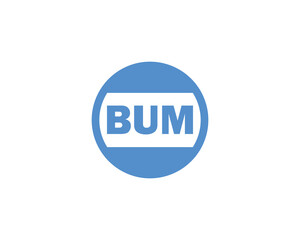 BUM Logo design vector template. BUM