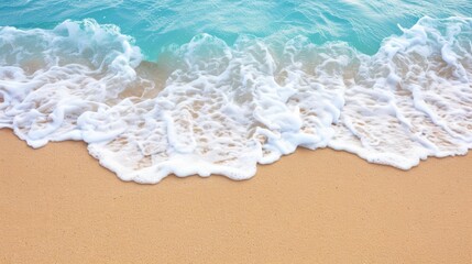 Tranquil Waves Lapping on a Sandy Beach