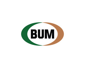 BUM Logo design vector template. BUM