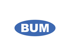 BUM Logo design vector template. BUM