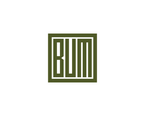 BUM Logo design vector template. BUM