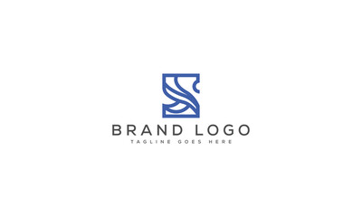 S logo design vector template design for brand.