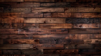 Rustic Wooden Plank Wall Texture Background