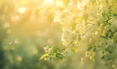 Obraz premium Dreamlike Landscapes and Mystical Gardens with Vibrant Flowers and Glowing Nature