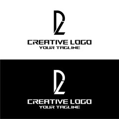 creative letter logo dl desain vektors