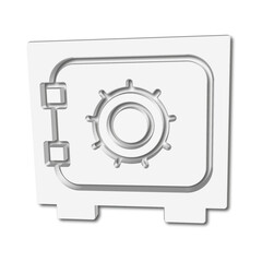 Illustration Vector graphic of safe box icon template