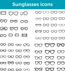 sunglasses icon vector eyewear design