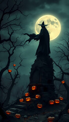 halloween background with bats